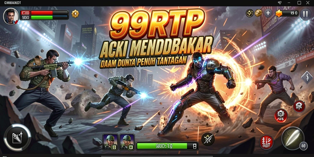 Tampilan screenshot 99RTP menampilkan aksi mendebarkan saat karakter bertarung.