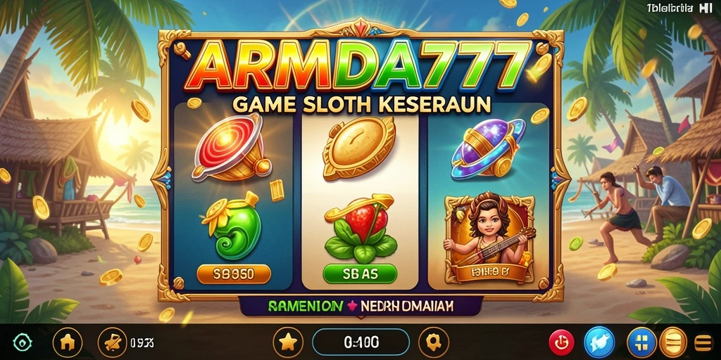 Tampilan menarik dari gameplay Slot ARMADA777 yang mendebarkan.