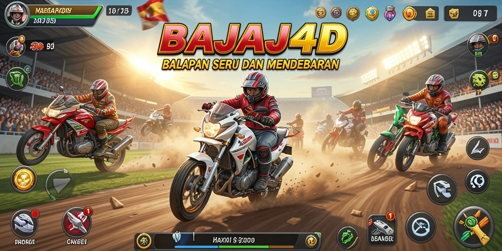 Tampilan intens balapan di BAJAJ4D dengan grafis menakjubkan.