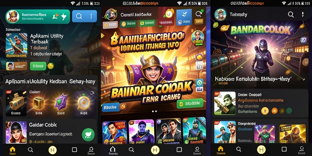 Tampilan antarmuka BANDARCOLOK yang menarik dan user-friendly.