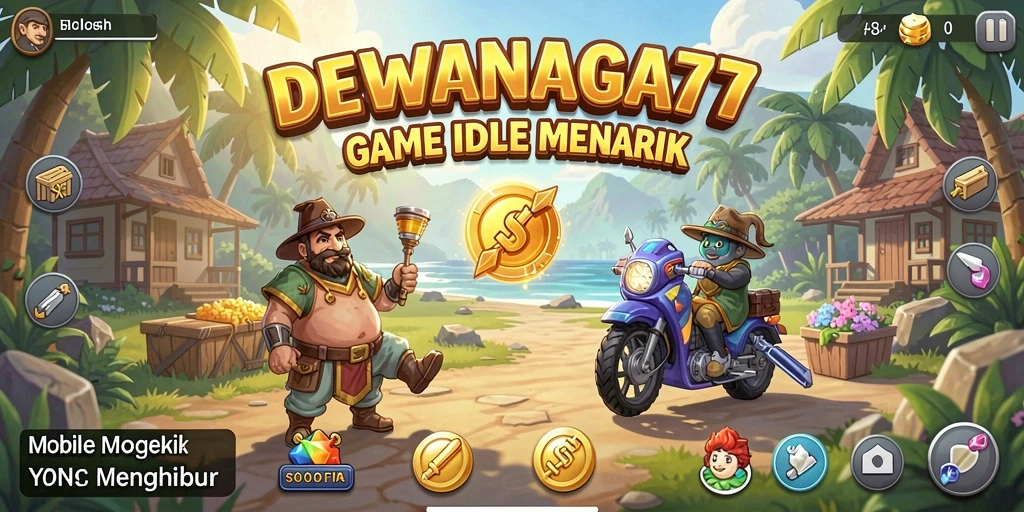 Screenshot DEWANAGA77 menampilkan gameplay Idle yang seru dan menarik.