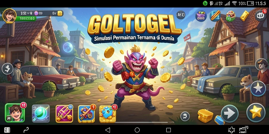 Screenshot utama GOLTOGEL menampilkan serunya gameplay Simulation.