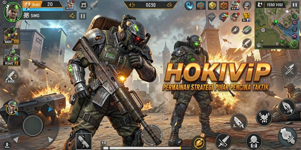 Tampilan gameplay memukau dari HOKIVIP yang penuh strategi.