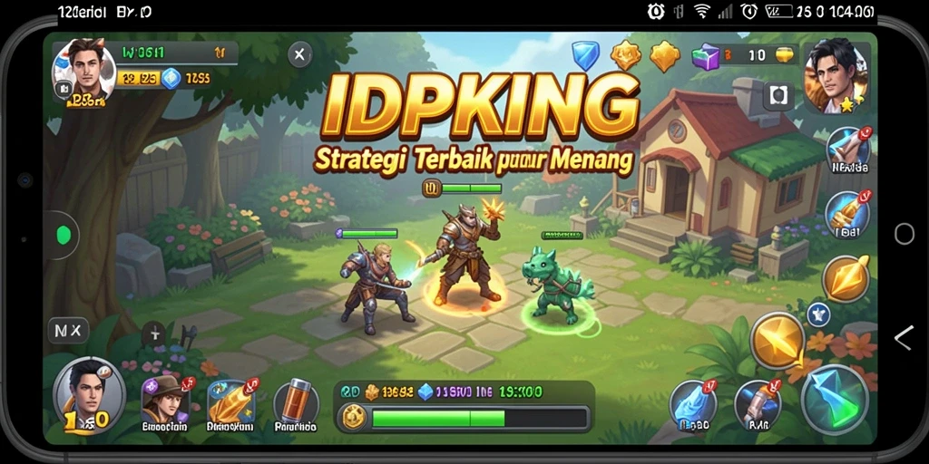 Tampilan gameplay intens dalam IDPKING yang menunjukkan strategi pertempuran.