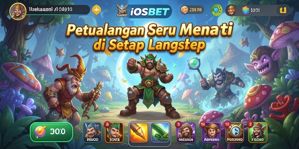 Tampilan gameplay seru IOSBET dalam petualangan dramatis.