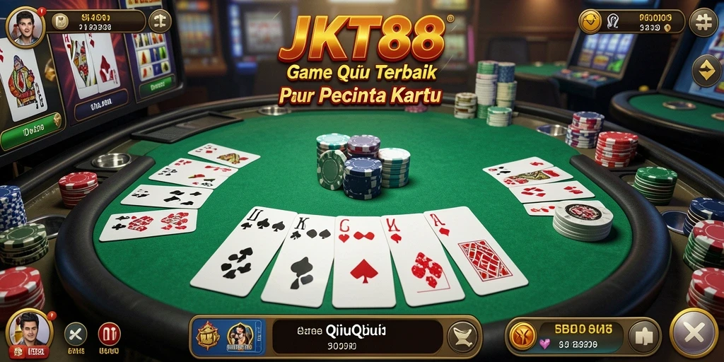 Screenshot dari gameplay seru QiuQiu di JKT88.