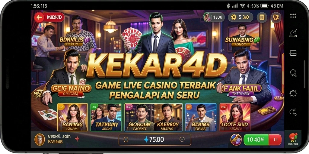 Tampilan gameplay seru dan interaktif di KEKAR4D.