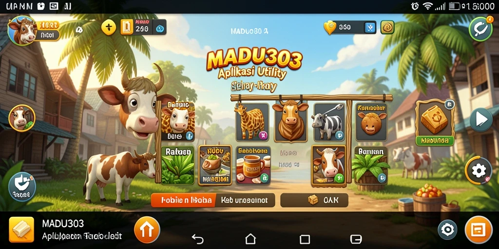 Tampilan screenshot utama MADU303 yang menampilkan fitur manajemen Utility.
