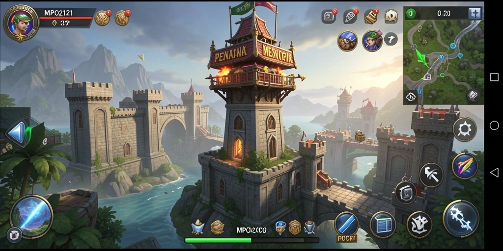 Gameplay seru MPO2121 dalam pertahanan menara yang mendebarkan.
