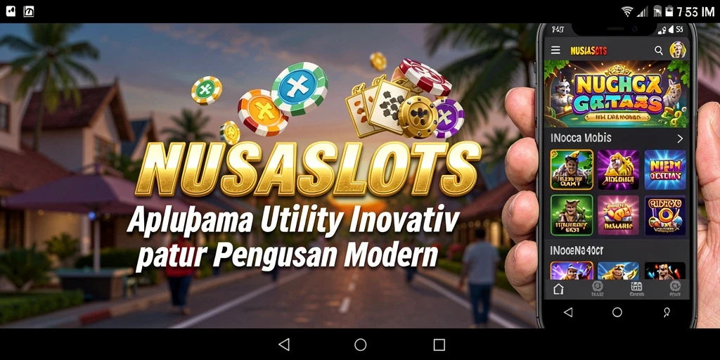 Tampilan antarmuka pengguna NUSASLOTS yang modern dan intuitif.