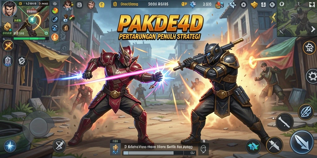 Gameplay seru PAKDE4D dalam aksi Battle Royale.
