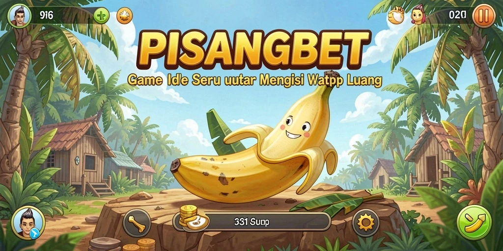 Tampilan gameplay seru PISANGBET saat karakter bekerja di dunia Idle.
