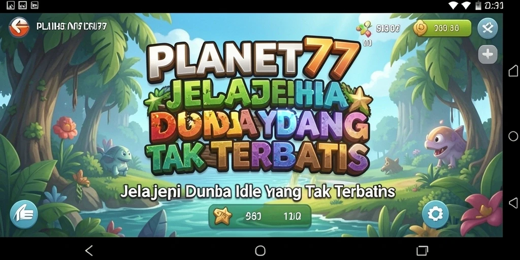 Gameplay yang menarik saat mengelola planet di PLANET77.