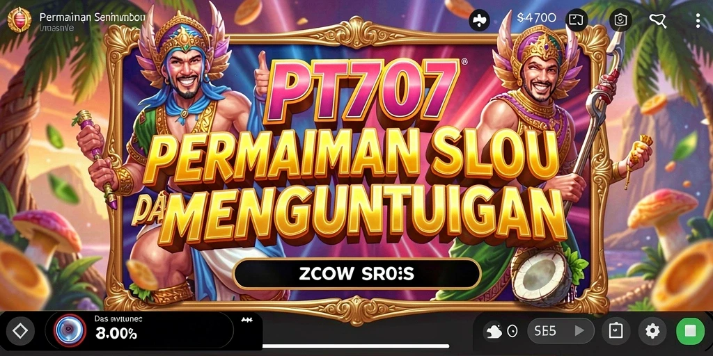 Tampilan gameplay PT707 menampilkan mesin slot yang menarik dan interaktif.