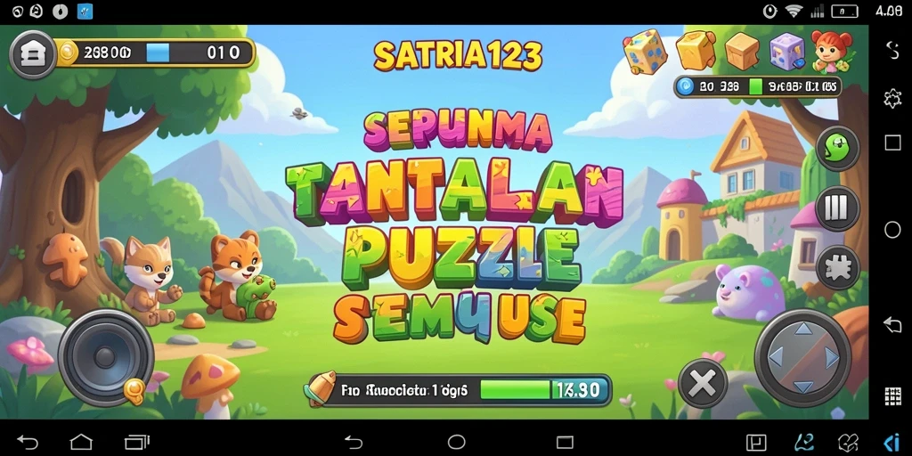 Tangkapan layar SATRIA123 dengan tampilan gameplay Puzzle yang menantang.
