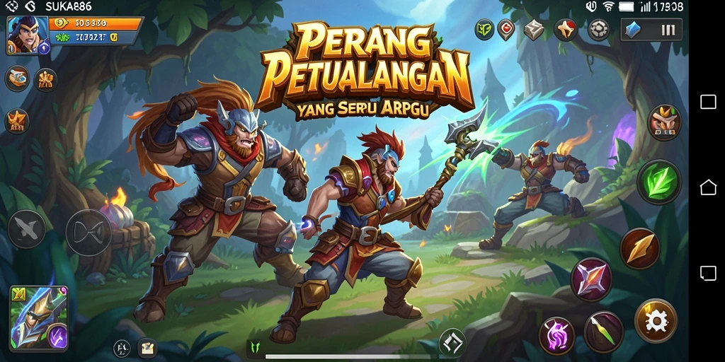Tampilan aksi seru dalam gameplay ARPG SUKA86.