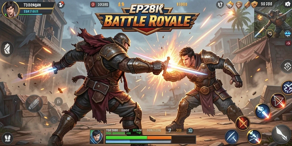 Gameplay Battle Royale TO288 dengan aksi seru dan intens.