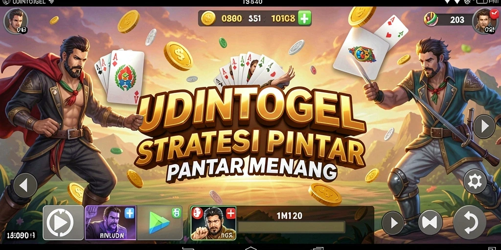 Screenshot menarik gameplay strategis UDINTOGEL.