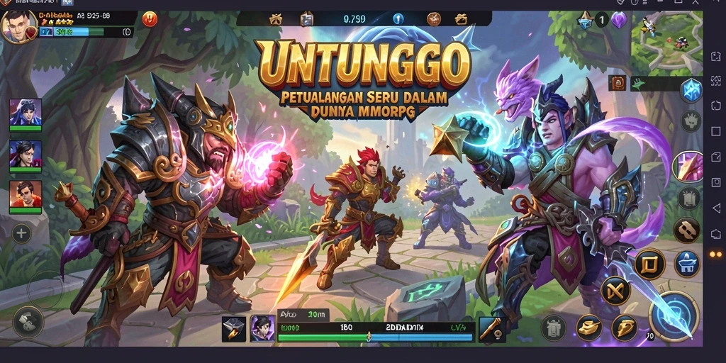 Tangkapan layar dari gameplay UNTUNGGO yang mendebarkan.