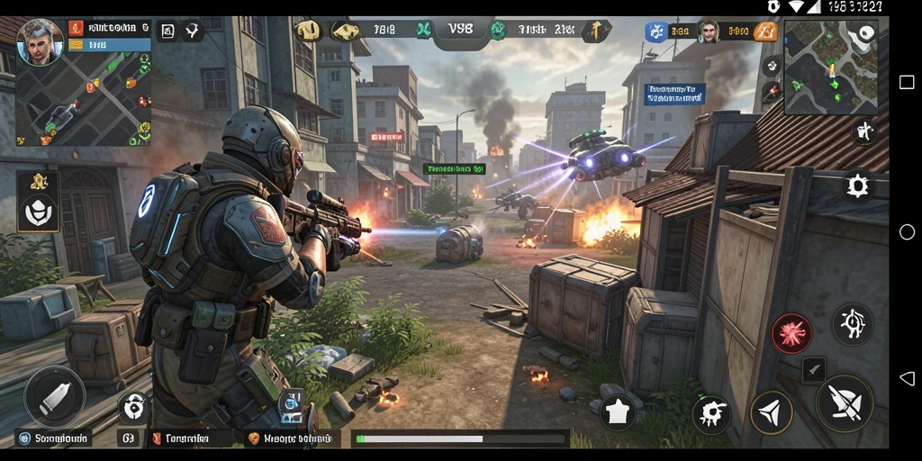 Tampilan gameplay V98 yang menarik dan strategis.