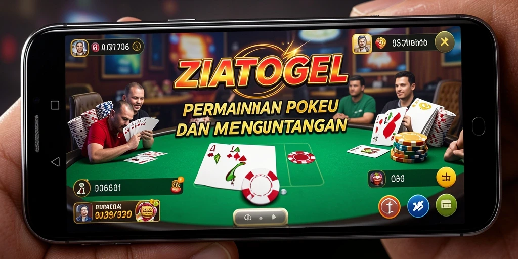Gameplay seru ZIATOGEL dengan grafis menawan di meja poker.